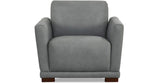 Mary Leather Sofa Collection, Slate Gray