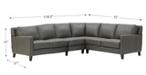 Ashby Leather Sectional Collection