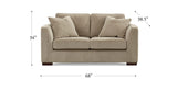 Albert Fabric Sofa Collection, Sand