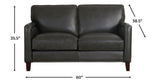 Beacon Leather Sofa Collection, Quartz Gray
