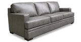 Georgia Leather Sofas, Gray