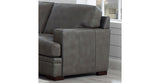 Georgia Leather Sofas, Gray