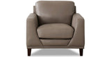 Soma Leather Sofa Collection, Taupe Brown