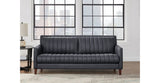 Ennis Leather Sofa Collection, Midnight Gray