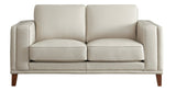Lyon Leather Sofa Collection, Vanilla White