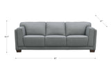 Marshall Leather Sofa Collection, Slate