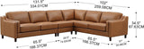 Bella Leather Sectional Collection