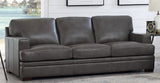 Georgia Leather Sofas, Gray