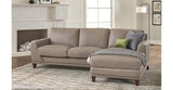Soma Leather Sectional Collection, Taupe