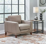 Soma Leather Sofa Collection, Taupe Brown