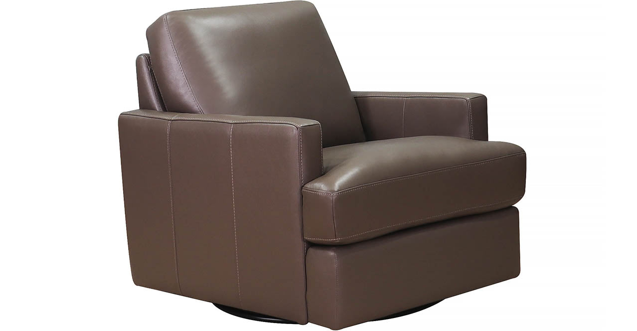Georgia Swivel Leather Chair