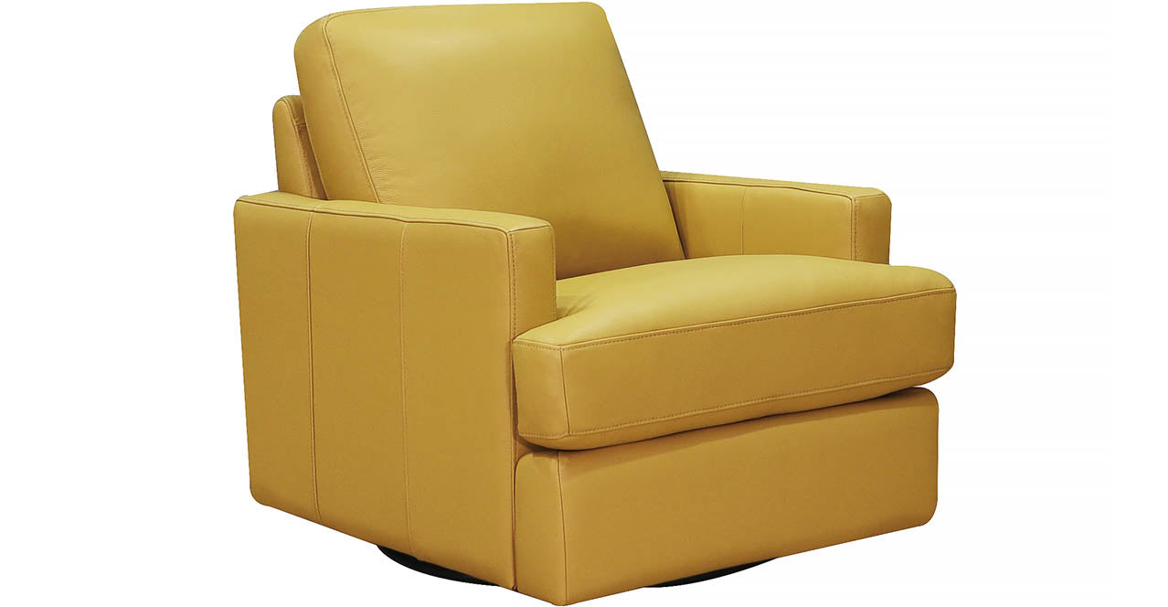 Georgia Swivel Leather Chair