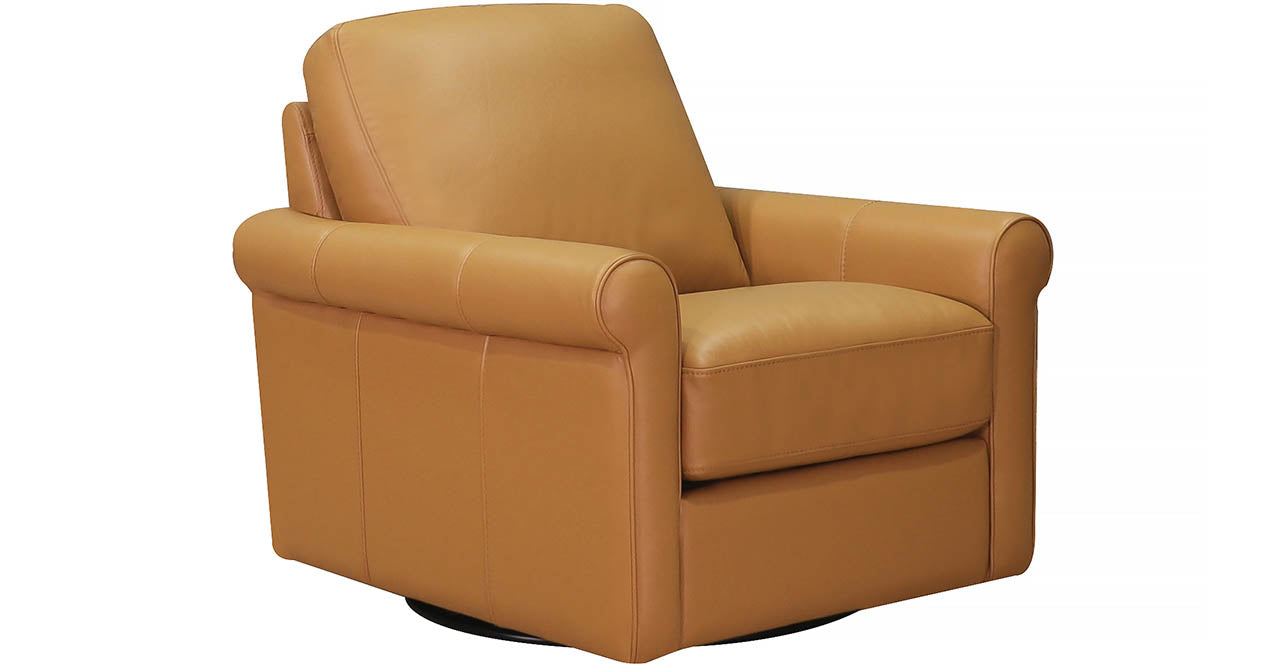 Brookfield Swivel Leather Chair