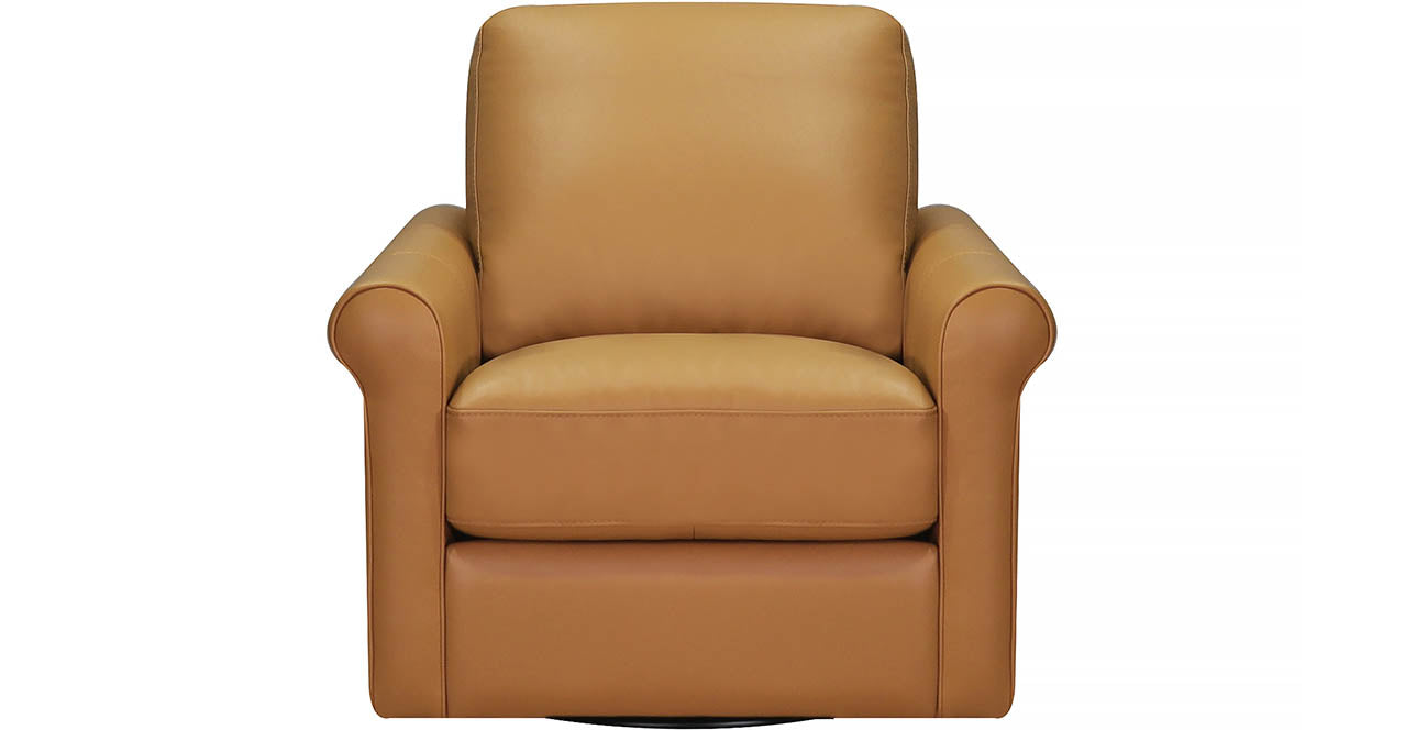Brookfield Swivel Leather Chair