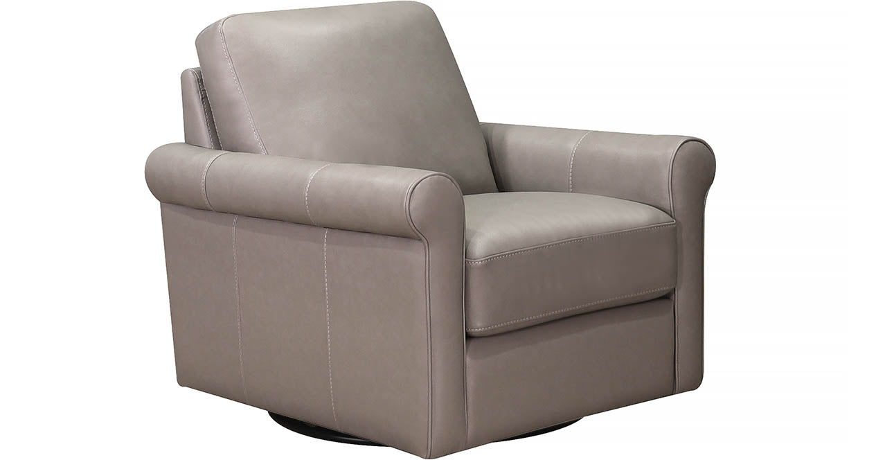 Brookfield Swivel Leather Chair