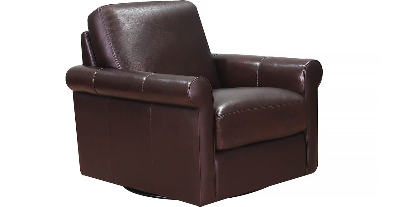 Brookfield Swivel Leather Chair