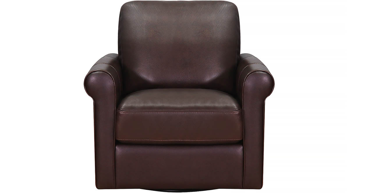 Brookfield Swivel Leather Chair