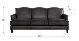 Oxford Leather Sofa Collection, Ash Gray
