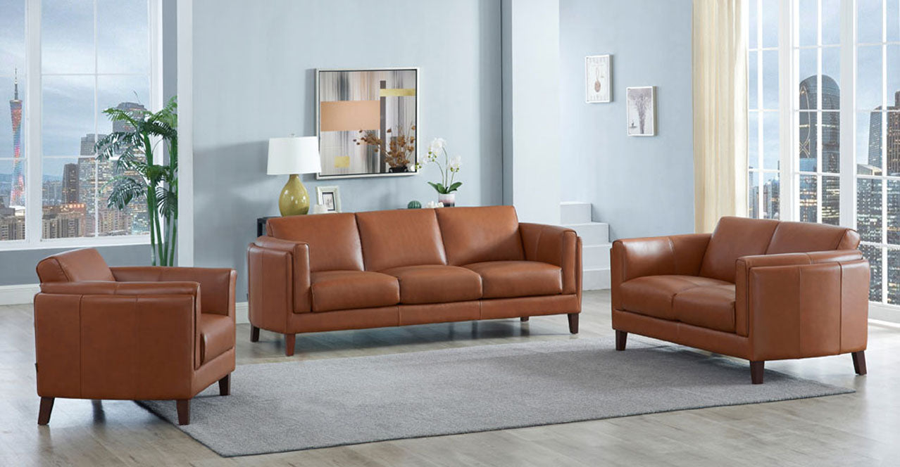 Maui Leather Sofa Collection