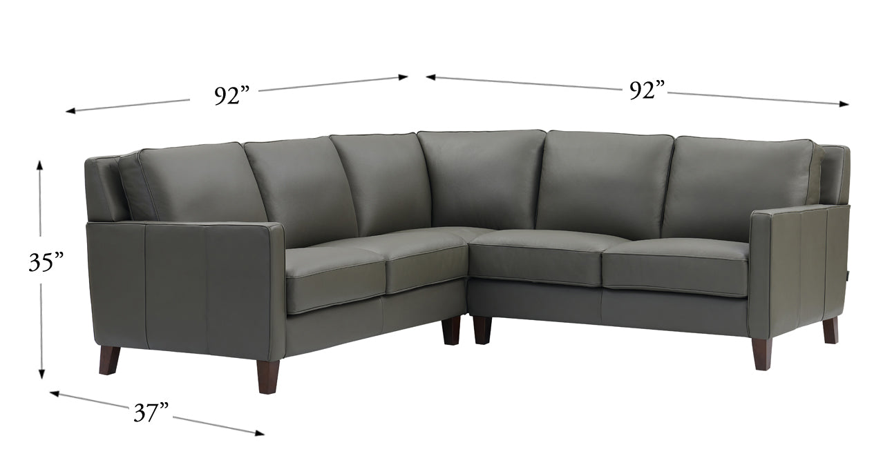 Ashby Leather Sectional Collection