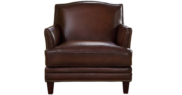 Oxford Leather Sofa Collection, Caramel Brown