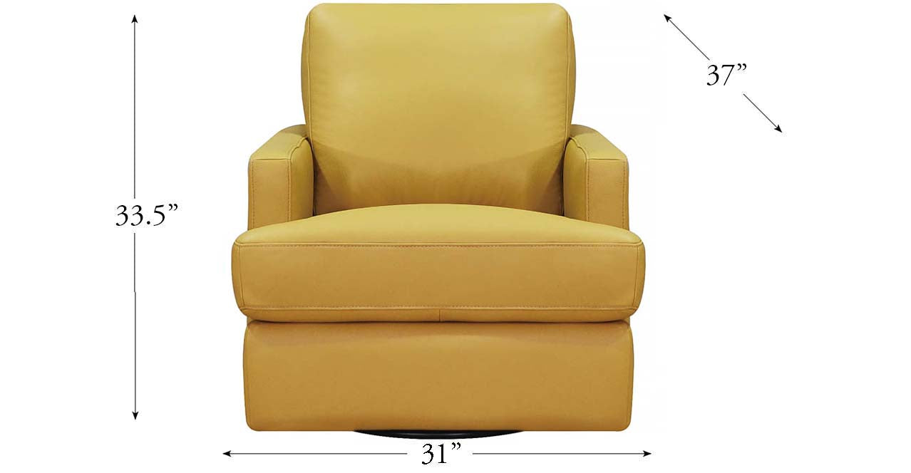 Georgia Swivel Leather Chair