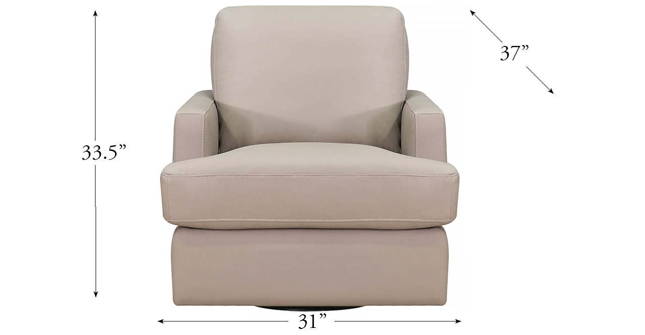 Georgia Swivel Leather Chair