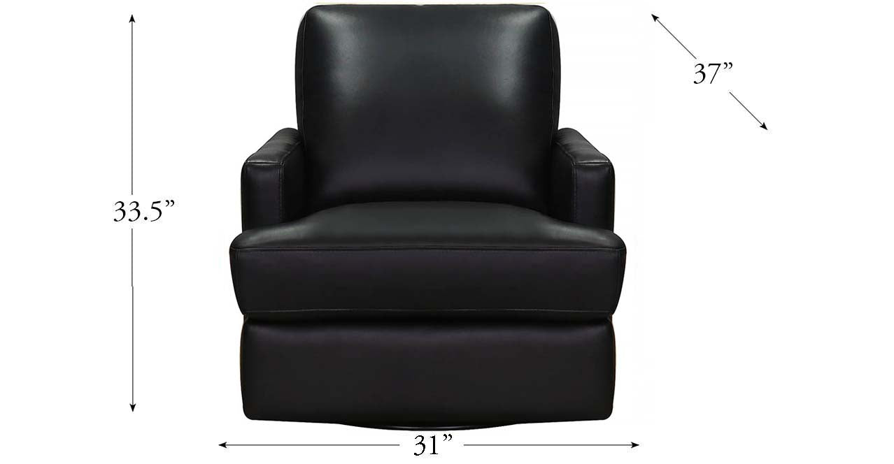 Georgia Swivel Leather Chair