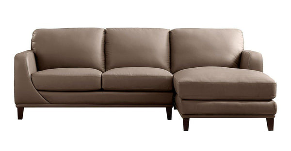 Soma Leather Sectional Collection, Taupe