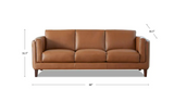 Maui Leather Sofa Collection