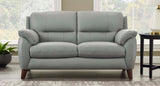 Lara Leather Sofa Collection, Silver Gray