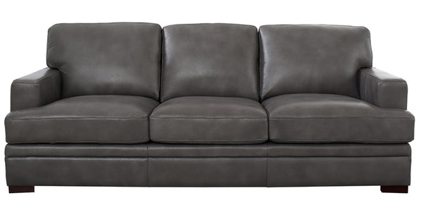 Georgia Leather Sofas, Gray