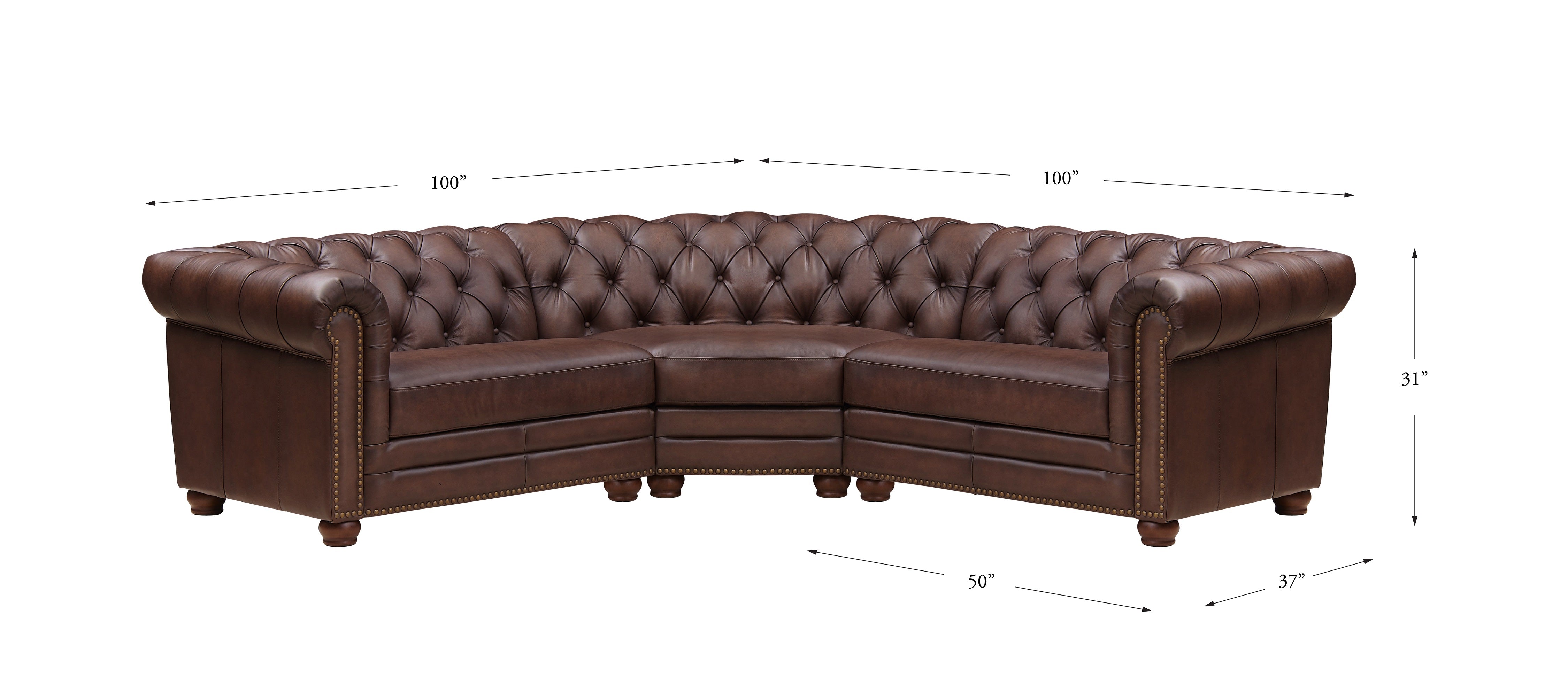 Aliso Leather Sectional Collection