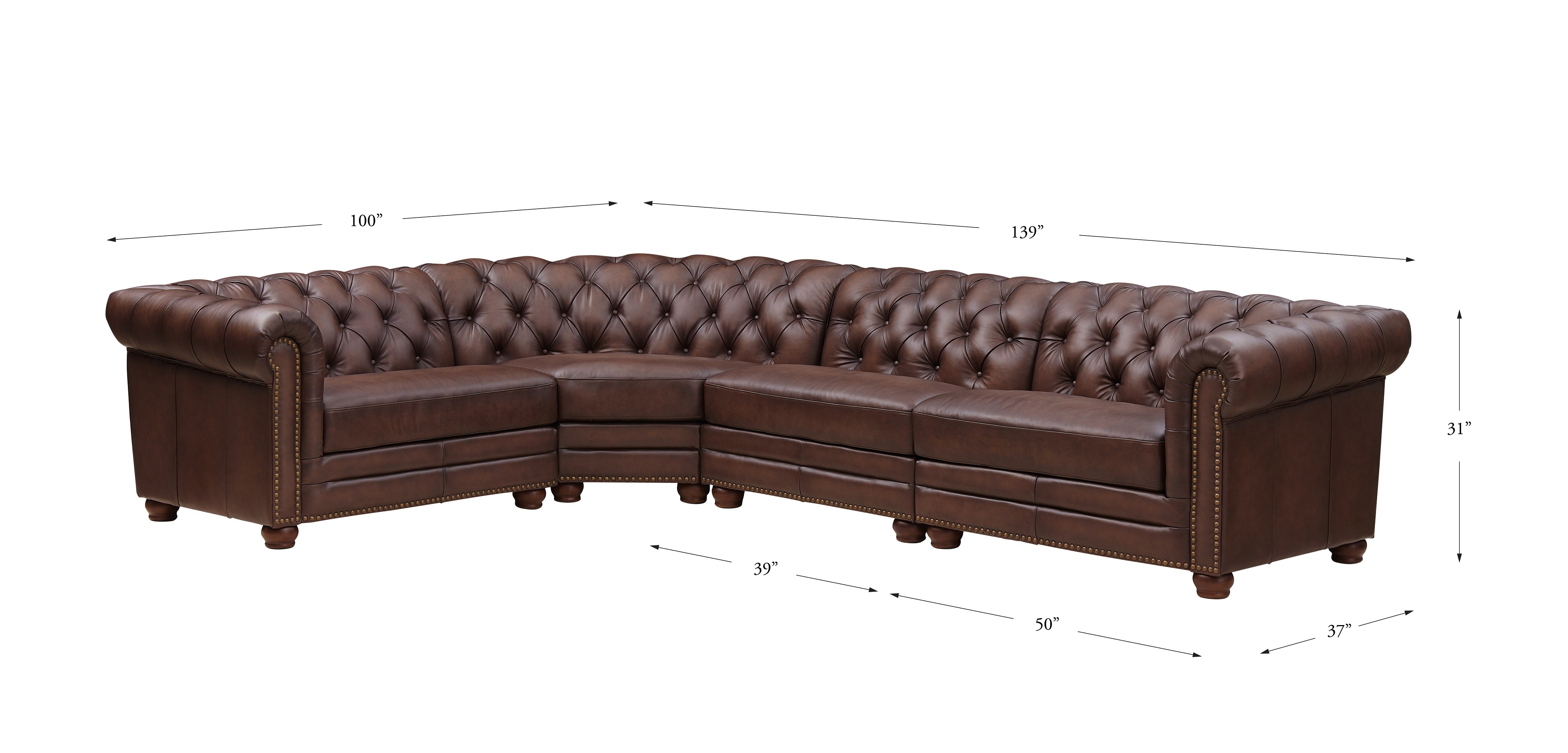 Aliso Leather Sectional Collection