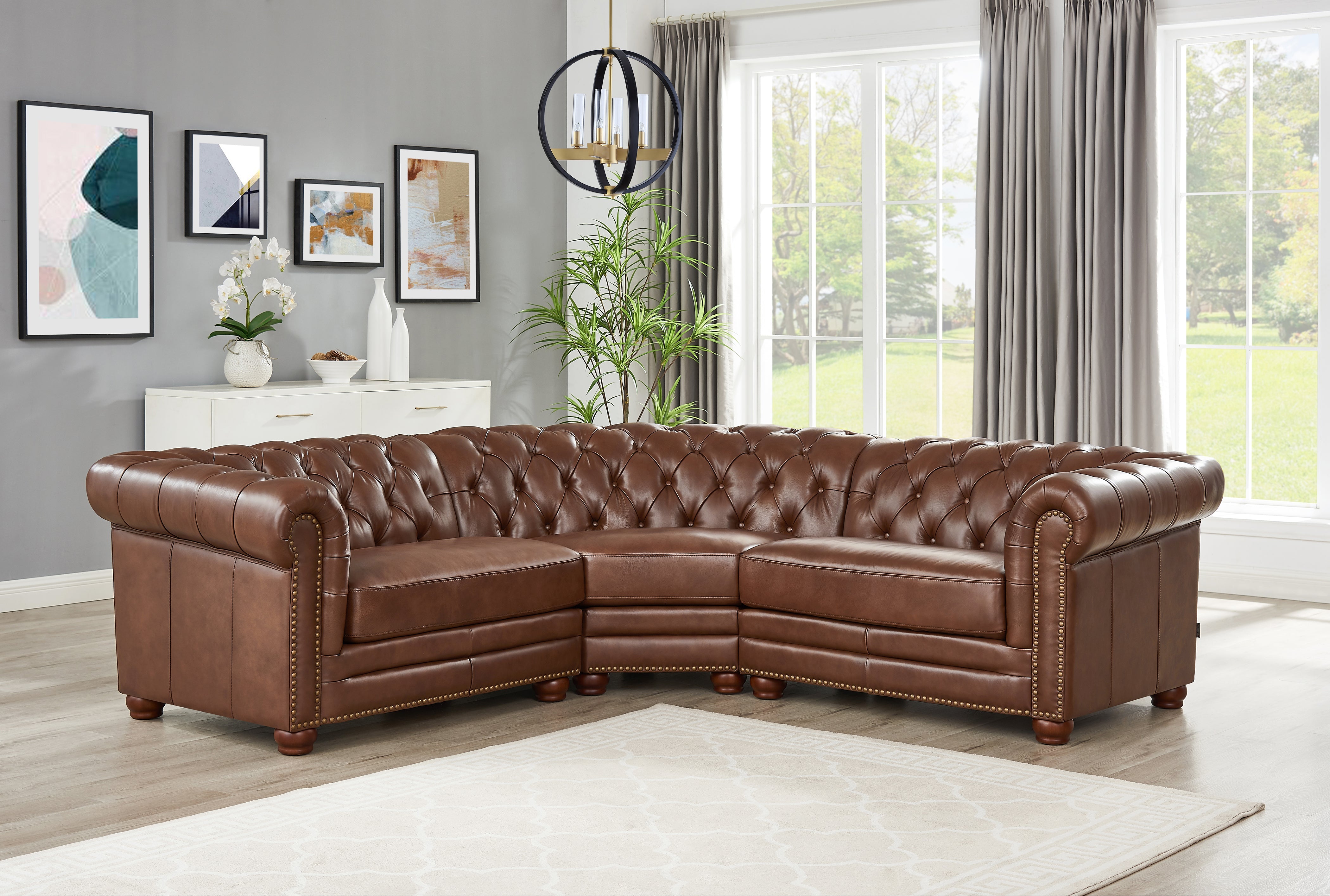 Aliso Leather Sectional Collection