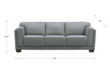 Marshall Leather Sofa Collection, Slate