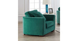 Albert Fabric Chair Collection, Dark Green