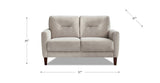 Mavis Fabric Sofa Collection, Oyster