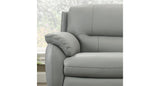 Lara Leather Sofa Collection, Silver Gray