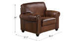 Royale Leather Chair, Brown