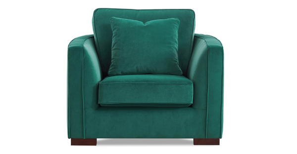 Albert Fabric Chair Collection, Dark Green